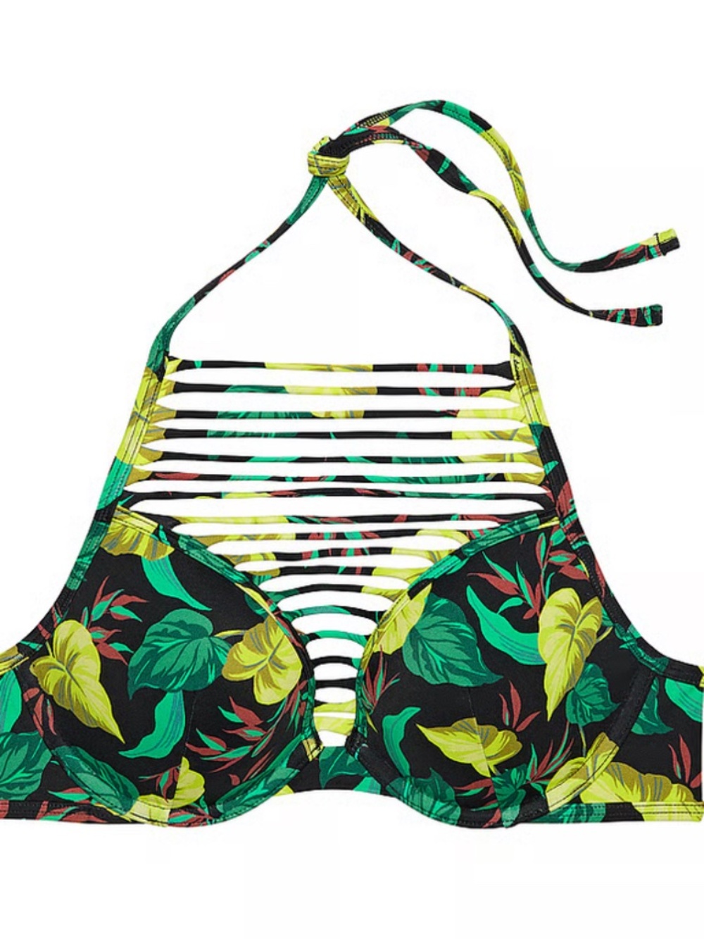 NWT  Victoria's Secret Swim Sexy Tee High-Neck Push-Up Bikini Top 34 D